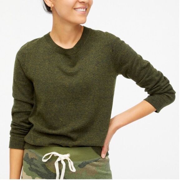 Charter Club Luxury Cashmere Green Crewneck Sweater Size M - Picture 1 of 10